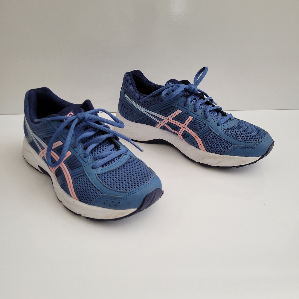 ASICS Women's Gel 4 Contend Blue Pink Size 8